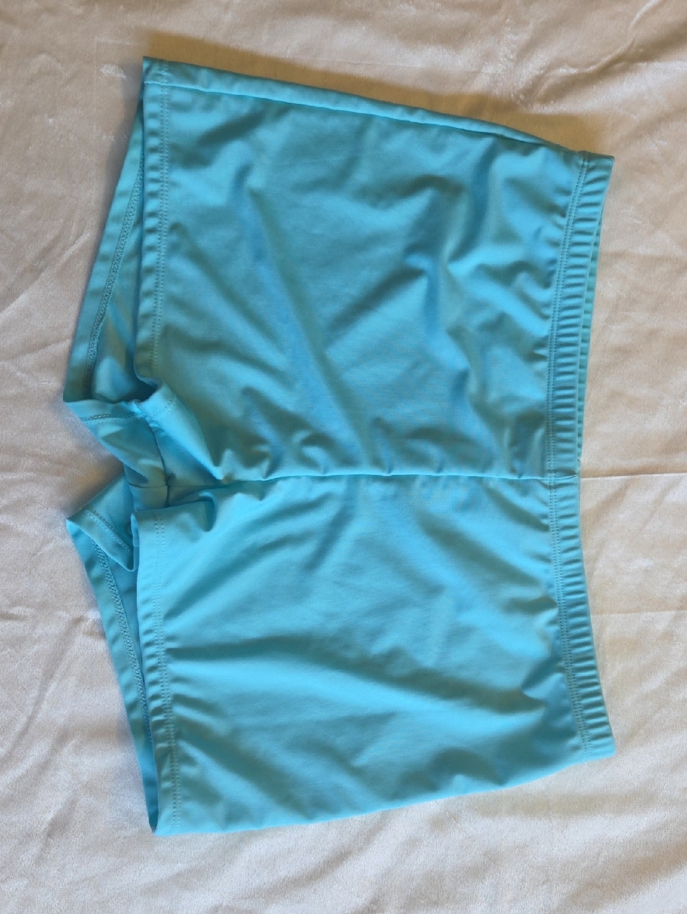 Aqua Blue Boy Short Swim Bottoms